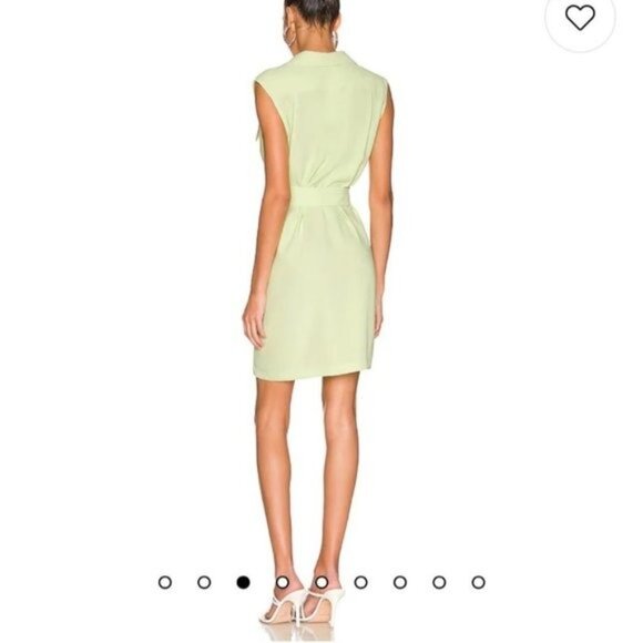 Amanda Uprichard Edith Mini Dress in Cucumber - Picture 3 of 8